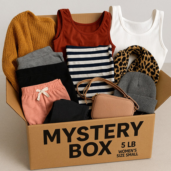 Tim & Zach Thrifty Finds Dresses & Skirts - Reseller Filler Inventory Pre Owned Women Small Mystery Box– Approx. 5 lbs
